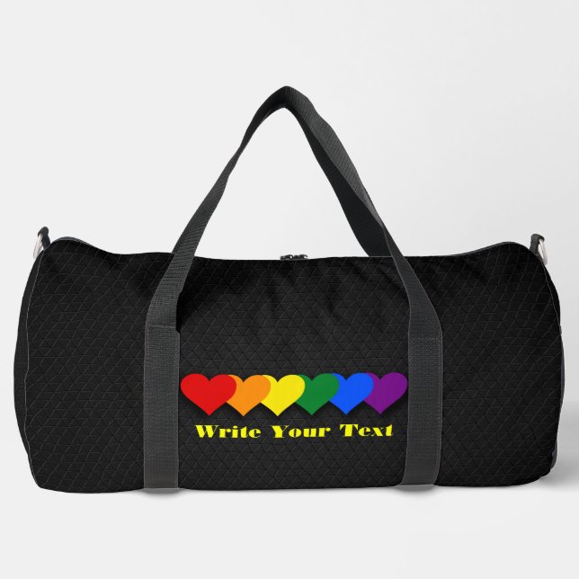 LGBT-Stolz-Herzen  Duffle Bag (Vorderseite)
