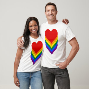 LGBT Stolz-Herzen Trägershirt T-Shirt