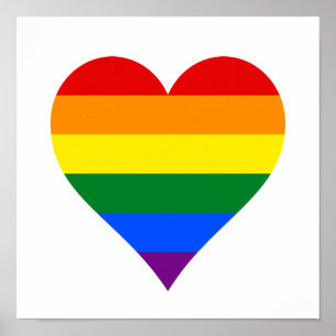 LGBT-Stolz-Herzplakat Poster