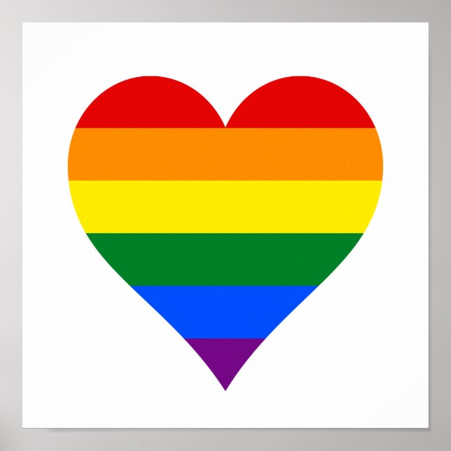 LGBT-Stolz-Herzplakat Poster (Vorne)