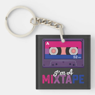 LGBT Stolz Ich Bin Ein Mixtape Kassette Bi Schlüsselanhänger