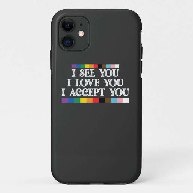 LGBT-Stolz Ich sehe Liebe akzeptieren Sie Unterstü Case-Mate iPhone Hülle (Rückseite)