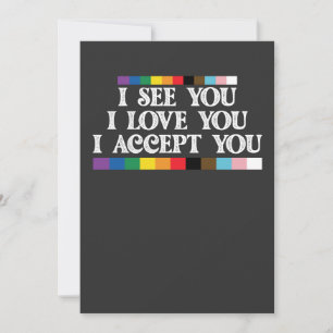 LGBT-Stolz Ich sehe Liebe akzeptieren Sie Unterstü Einladung