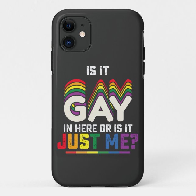 LGBT-Stolz ist hier schwul oder ist es nur ich Case-Mate iPhone Hülle (Rückseite)