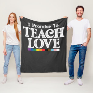 LGBT-Stolz-Lehrer Ich verspreche Liebe Gay zu unte Fleecedecke