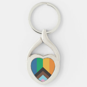 LGBT+Stolz Liebe. Rainbow-Flag-Schlüsselanhänger Schlüsselanhänger