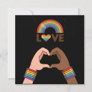 LGBT+Stolz. Liebe Regenbogen. Herz.