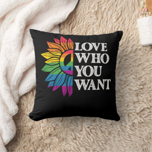 LGBT Stolz Liebe Wen Du Willst Schwul Lesbisch Kissen