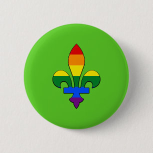 LGBT Stolz-Lilie Button