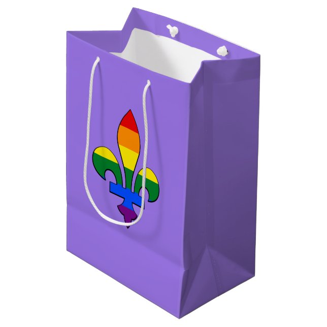 LGBT-Stolz Mittlere Geschenktüte (Vorderseite Schrägansicht)
