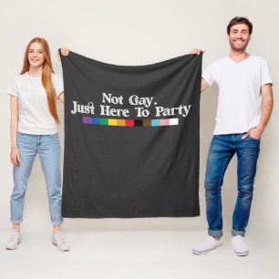 LGBT Stolz Nicht Schwul Nur Hier Um Zu Feiern Unte Fleecedecke