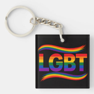 LGBT-Stolz-Regenbogen-Design Schlüsselanhänger