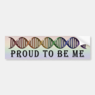 LGBT Stolz-Regenbogen DNS Autoaufkleber