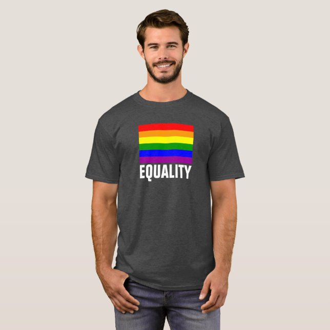 LGBT Stolz-Regenbogen-Shirt T-Shirt (Vorne ganz)
