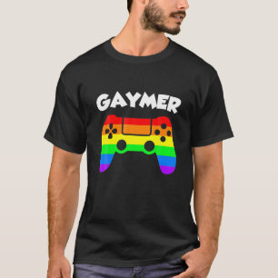 LGBT Stolz Saying Gaymer Schwuler Gamer Witz Spaß  T-Shirt