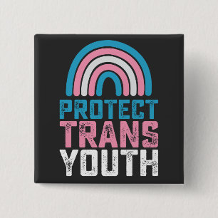 LGBT-Stolz Schützt Trans Transgender-Jugendliche K Button