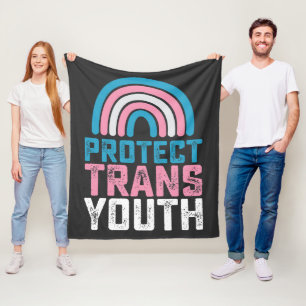 LGBT Stolz Schützt Trans Transgender Jugendliche K Fleecedecke