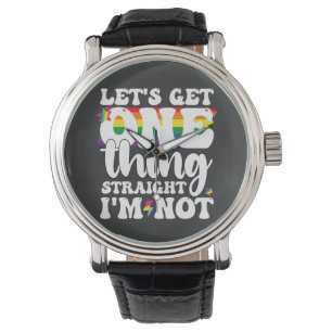 LGBT Stolz Schwul Lasst Uns Eine Sache Klarstellen Armbanduhr