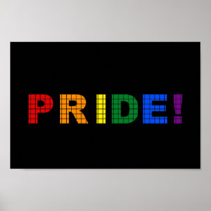 LGBT Stolz-Textzeichen Poster
