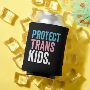 LGBT Stolz Unterstützung Schützt Trans Kinder Vint Dosenkühler