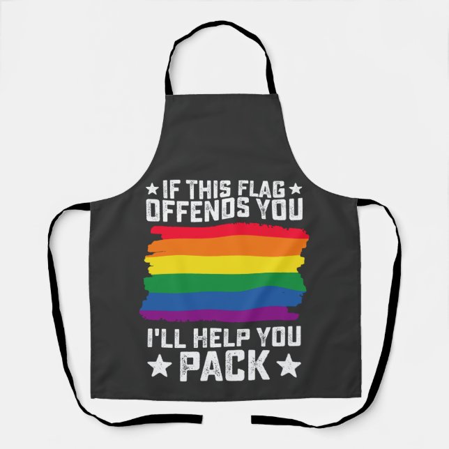 LGBT-Stolz, wenn dieses Flag Sie beleidigt, helfe  Schürze (Vorderseite)