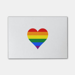 LGBT Stolzherz Post-it Klebezettel
