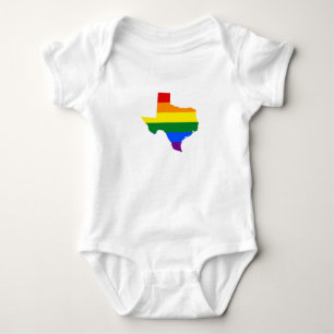LGBT Stolzkarte von Texas Baby Strampler