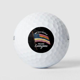 LGBT-Stolzmarsch Wir das Volk bedeutet Jeder  Golfball