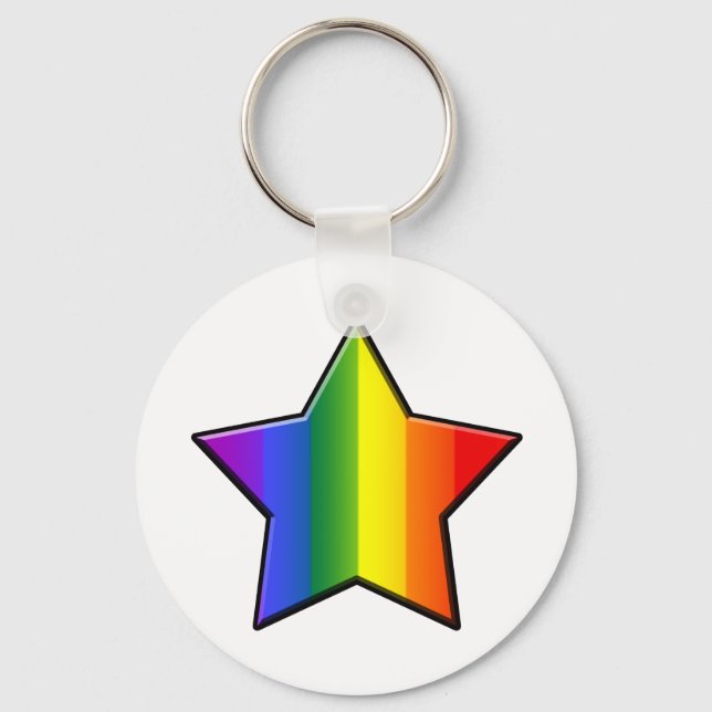 LGBT Super Star Schlüsselanhänger (Vorderseite)