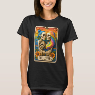 LGBT-Tarot-Karte Die Liebenden Rainbow Küssen Lesb T-Shirt