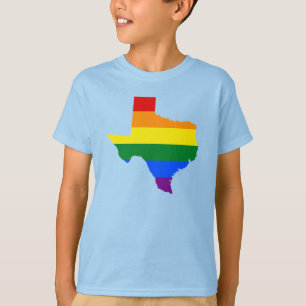 LGBT Texas, US-Staat Flaggen-Karte T - Shirt