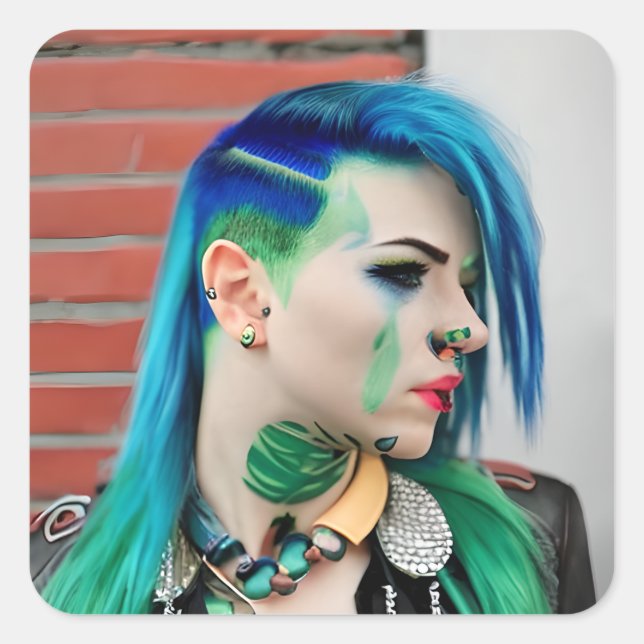 LGBT Trans Man Quadratischer Aufkleber (Vorderseite)