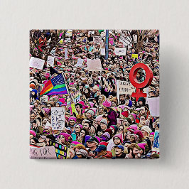 LGBT u. Regenbogen-Zeichen an der März-dem Knopf Button