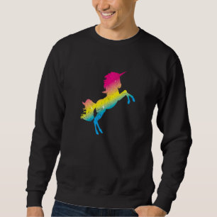 Lgbt Unicorn Pansexuality Flag Que Pan Pride Pan Sweatshirt
