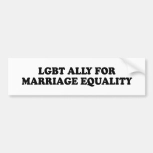 LGBT-UNTERSTÜTZER FÜR EHEGLEICHHEIT - .png Autoaufkleber