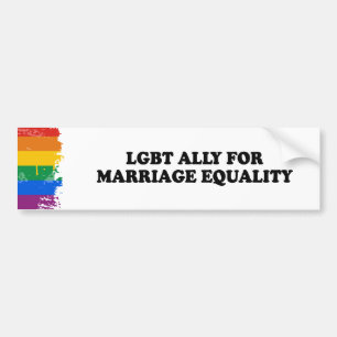 LGBT-UNTERSTÜTZER FÜR EHEGLEICHHEIT - .png Autoaufkleber