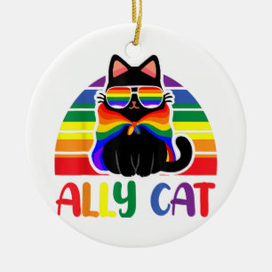LGBT Unterstützer Katze Sei Freundlich Schwule Reg Keramik Ornament