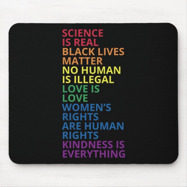 LGBT Unterstützer-Shirt Mousepad (Vorne)