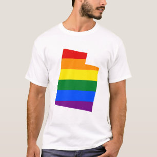 LGBT Utah, T - Shirt der US-Staatsflagge