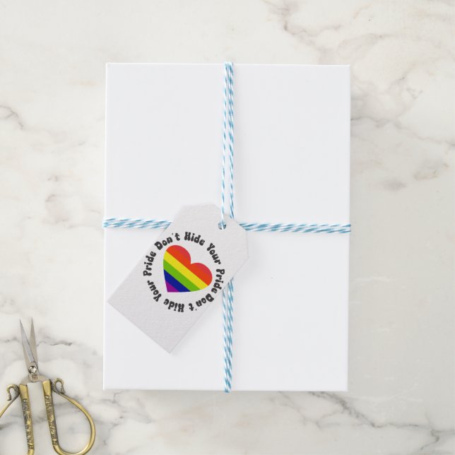 LGBT verbirgt Ihren Stolz, GayPride Geschenkanhänger (Mit Garn)