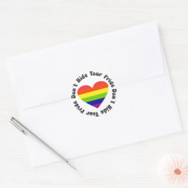 LGBT verbirgt Ihren Stolz, GayPride Runder Aufkleber