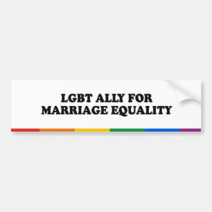 LGBT Verbündeter für Ehegleichheit - .png Autoaufkleber