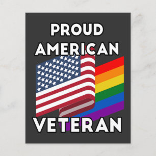 LGBT-Veteranen - Amerikanische Flagge Flyer