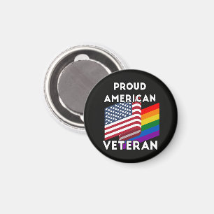 LGBT-Veteranen - Amerikanische Flagge Magnet