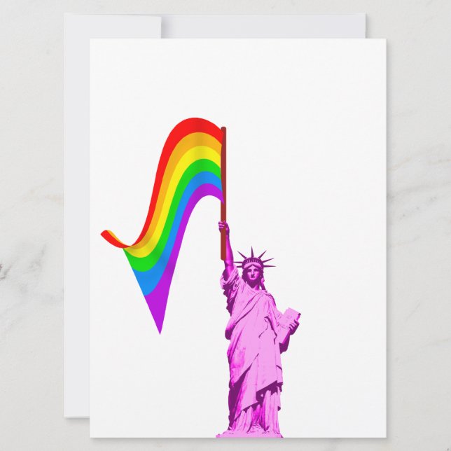 LGBT-Vorlage für die Einladung zur Hochzeit (Vorderseite)