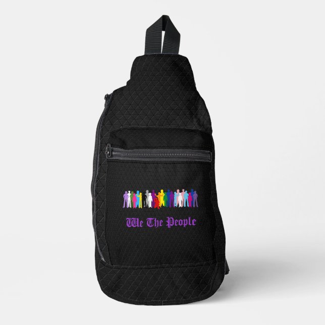 LGBT We The People design Crossbody Bag (Vorderseite)