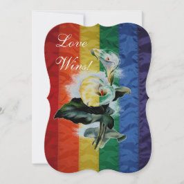 LGBT Wedding Rainbow Vintag