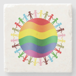 LGBT Weltharmonie Steinuntersetzer