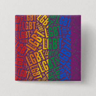 LGBT WORD PATTERN COLOR -.pnng Button