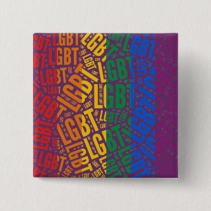 LGBT WORT-MUSTER-FARBE - .PNG BUTTON
